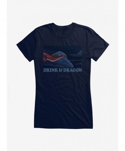 Rick And Morty Drink & Dragon Girls Lightweight Tee