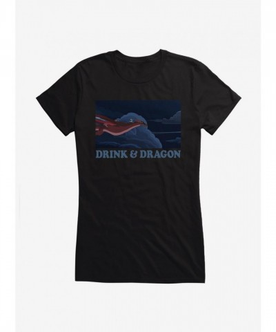 Rick And Morty Drink & Dragon Girls Lightweight Tee