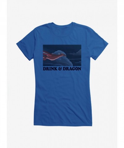 Rick And Morty Drink & Dragon Girls Lightweight Tee