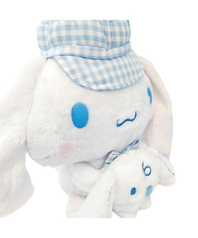 Cinnamoroll and Milk 8-inch Gingham Paperboy Plush