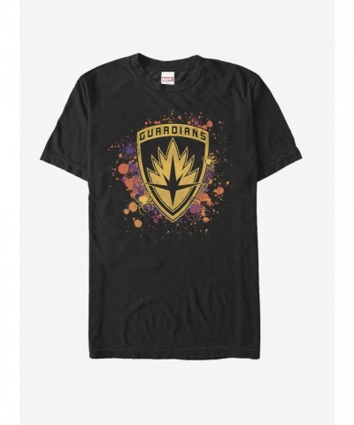 Marvel Guardians of the Galaxy Spooky Logo Black T-Shirt