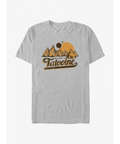 Star Wars Unisex Tatooine Arrival Graphic Tee - Silver