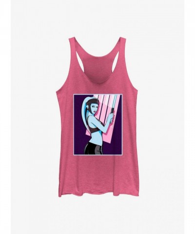 Star Wars Aayla Eighties Inspired Pink Tank Top for Girls