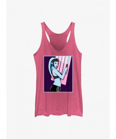 Star Wars Aayla Eighties Inspired Pink Tank Top for Girls