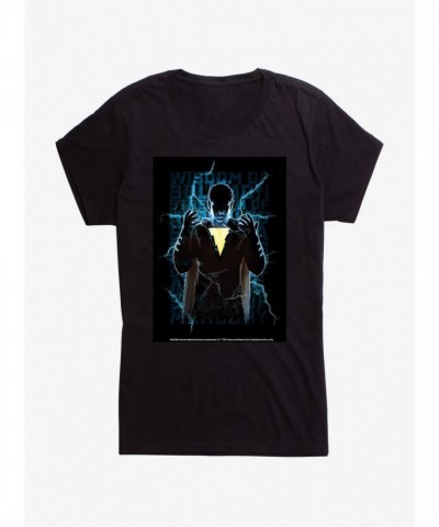 DC Comics Shazam Lightning Girls Charcoal Grey T-Shirt