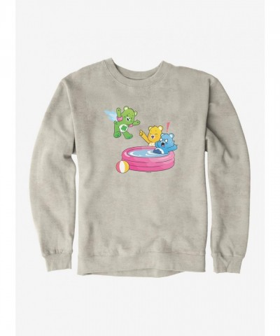 Care Bears Summer Sweatshirt for Men - Pool Jump Design