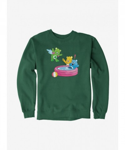 Care Bears Summer Sweatshirt for Men - Pool Jump Design