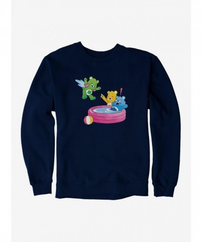 Care Bears Summer Sweatshirt for Men - Pool Jump Design
