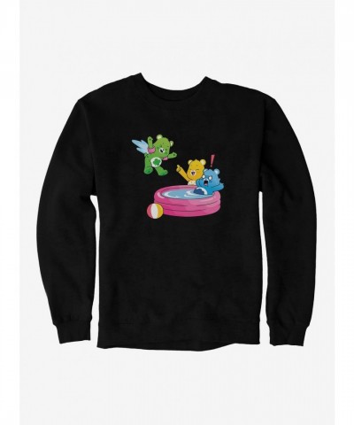 Care Bears Summer Sweatshirt for Men - Pool Jump Design