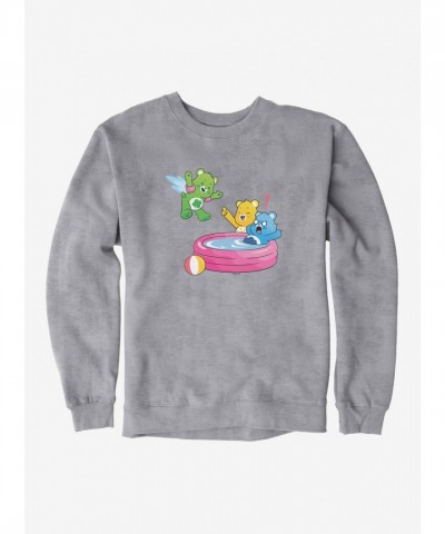 Care Bears Summer Sweatshirt for Men - Pool Jump Design