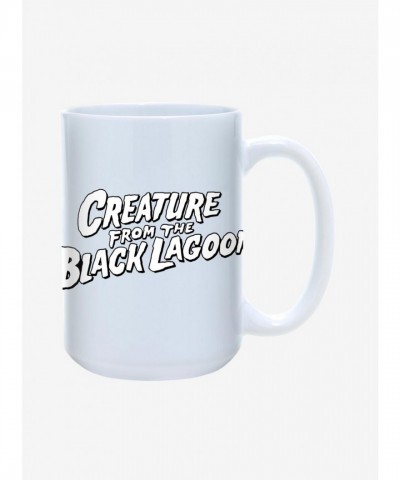 Universal Monsters Logo Mug, 15oz Ceramic Drinkware - White Creature from the Black Lagoon