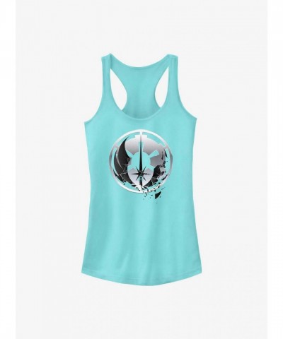 Star Wars Cancun Blue Obi-Wan Kenobi Girls Tank Top - Jedi to Empire Journey