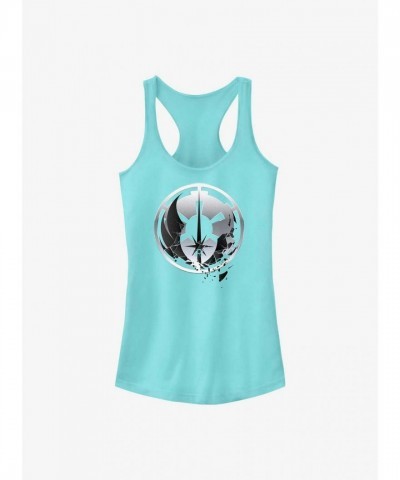 Star Wars Cancun Blue Obi-Wan Kenobi Girls Tank Top - Jedi to Empire Journey