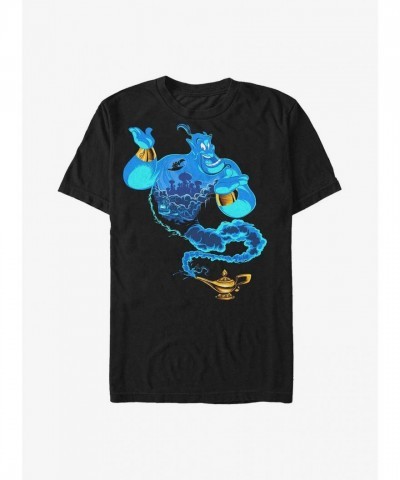 Disney Aladdin Genie Lamp T-Shirt - Men's Black