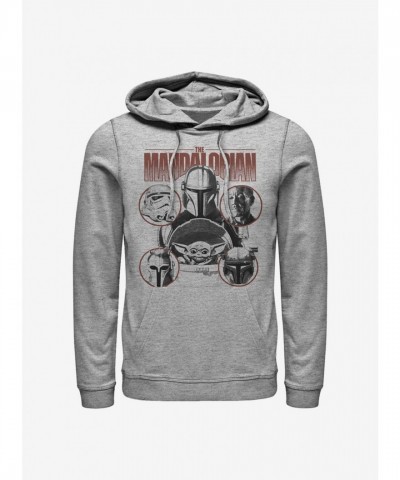 Mandalorian Favored Odds Hoodie - Grey for Men