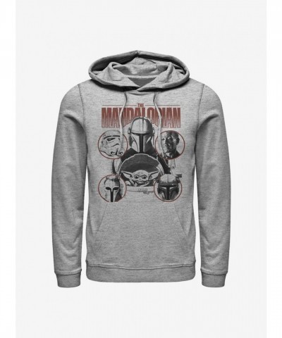 Mandalorian Favored Odds Hoodie - Grey for Men