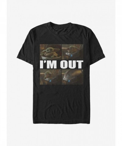 Star Wars Mandalorian Child Head Lightweight T-Shirt - Black Men's