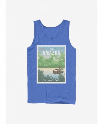 Disney Blue Jungle Cruise Amazon Tank for Men