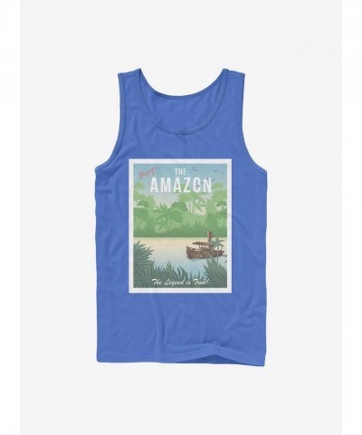 Disney Blue Jungle Cruise Amazon Tank for Men