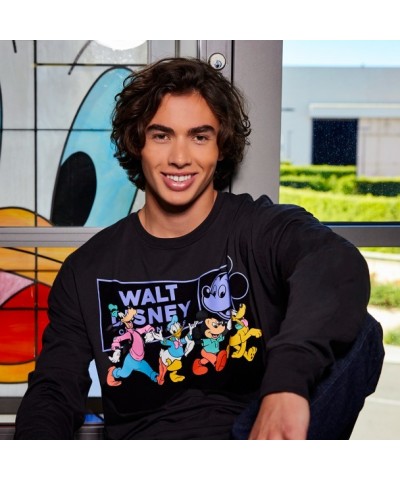 Mickey Mouse and Cartoon Friends Long Sleeve T-Shirt for Adults