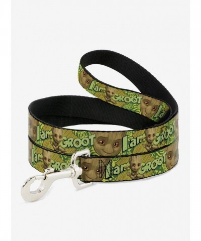 Marvel Baby Groot Inspired Dog Leash - 6 Feet High-Density Polyester