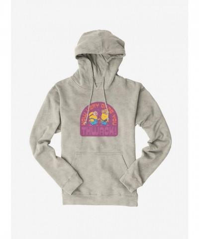 Minions How Dare You Vintage Hoodie - White Unisex