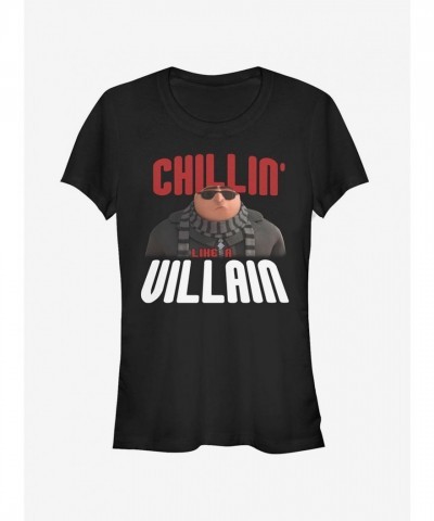 Gru Chillin' as a Heroine Girls' T-Shirt - Black