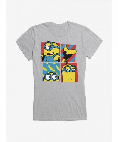 Minions Banana Pop Art Junior Girls T-Shirt