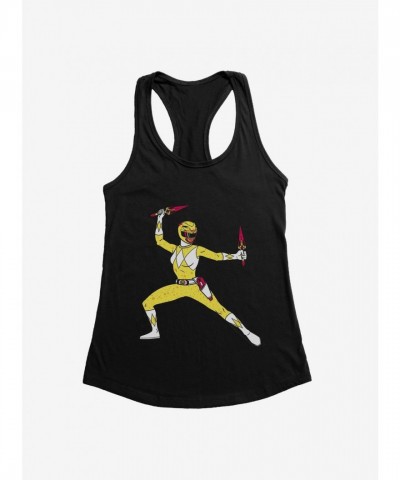 Mighty Morphin Power Rangers Ready Girls Yellow Tank Top