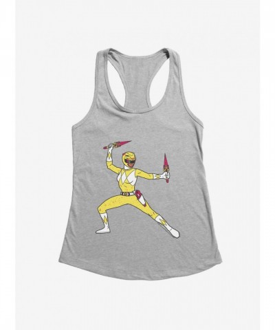Mighty Morphin Power Rangers Ready Girls Yellow Tank Top