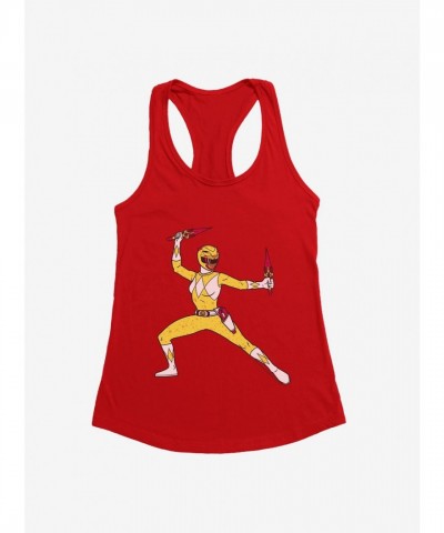 Mighty Morphin Power Rangers Ready Girls Yellow Tank Top