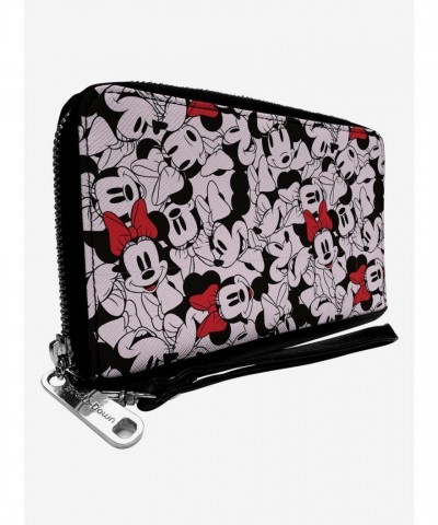 Disney Minnie Mouse Vegan Leather Zip-Around Wallet