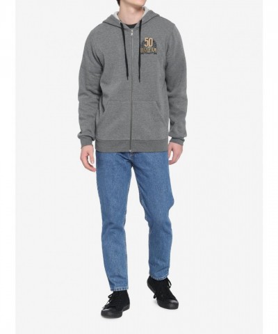 Lucasfilm 50th Anniversary Yoda Hoodie - Unisex Soft Grey Hoodie