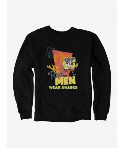 SpongeBob SquarePants Real Men's Stylish Shades Heavyweight Sweatshirt