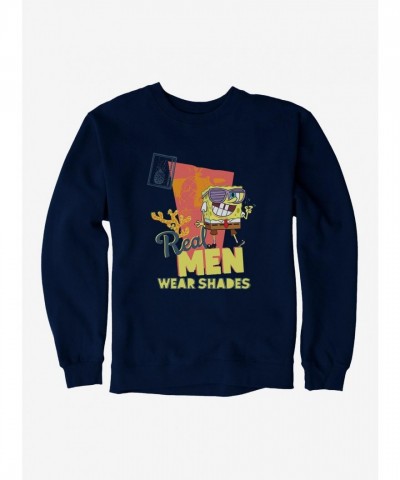 SpongeBob SquarePants Real Men's Stylish Shades Heavyweight Sweatshirt