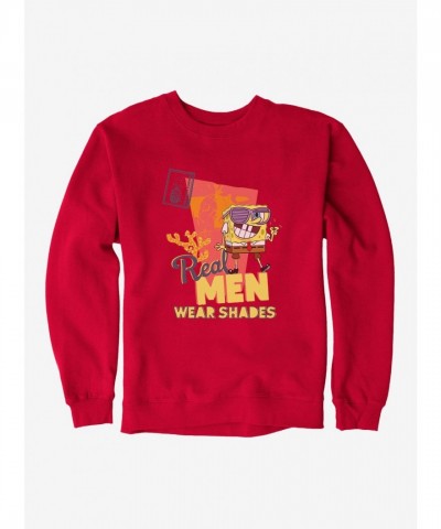 SpongeBob SquarePants Real Men's Stylish Shades Heavyweight Sweatshirt