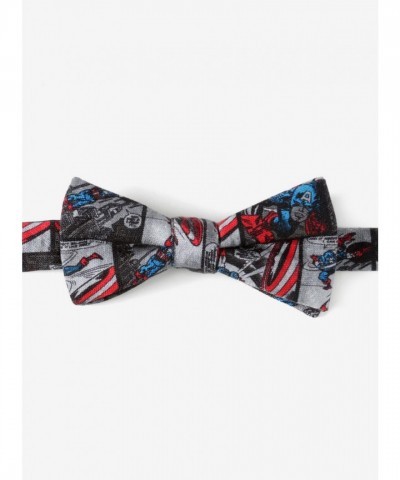 Marvel Classic Captain America Grey Bow Tie for Men