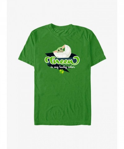 The Mandalorian Child Green Lucky T-Shirt - Men's Lightweight Cotton