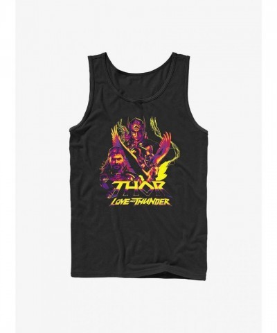 Marvel's Thor Love And Thunder Cotton Tank Top for Men - Black