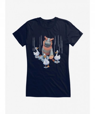 Fiona Hippo Valentine Ducks T-Shirt for Girls