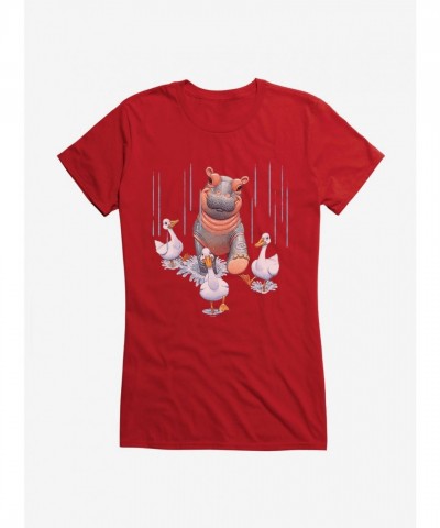 Fiona Hippo Valentine Ducks T-Shirt for Girls