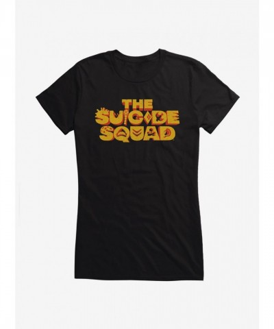 DC Comics The Suicide Squad Stacked Logo Junior Girls T-Shirt