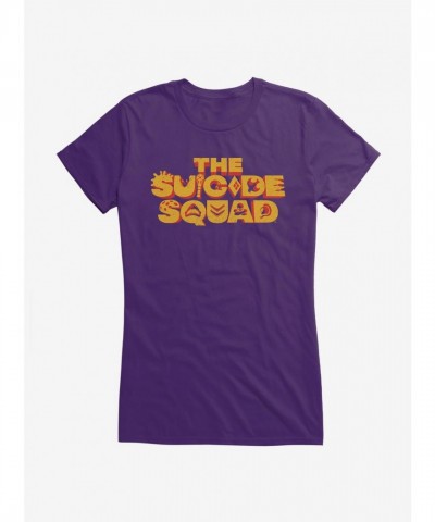 DC Comics The Suicide Squad Stacked Logo Junior Girls T-Shirt