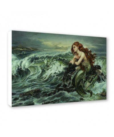 Ariel 'Drawn to the Shore' Limited Edition Canvas Art by Heather Edwards