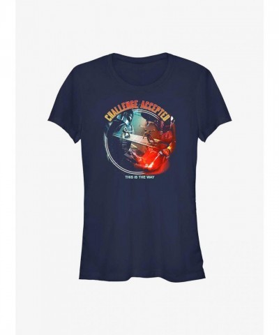 Star Wars The Book of Boba Fett Graphic Tee - Girls Navy Blue