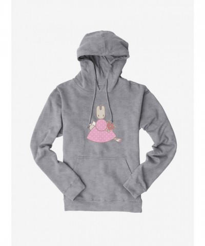 Pretty In Pink Marron Cream Hoodie for Unisex
