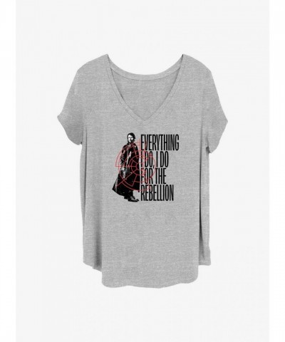 Star Wars Grey T-Shirt for Rebellion Girls - Plus Size