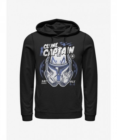Star Wars Clone Wars Men's Rex Cotton Hoodie - Black