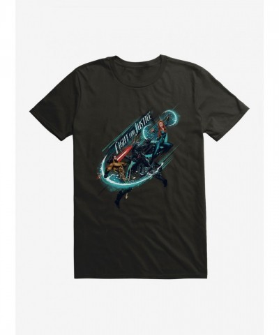 Aquaman T-Shirt from DC Comics - Lightweight Men's Cotton Fight for Justice Tee