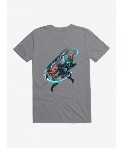 Aquaman T-Shirt from DC Comics - Lightweight Men's Cotton Fight for Justice Tee